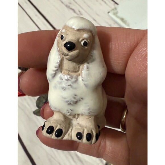 Lot Of Poodle Dog Ornaments And Poodle Figurine Vintage Resin - Picture 12 of 12